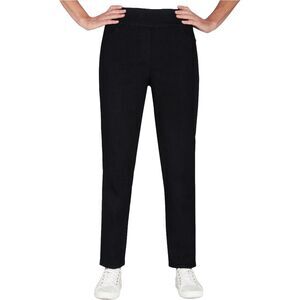 Alfred Dunner Womens Mid Rise Modern Fit Straight Leg Jeans, Black, NWT